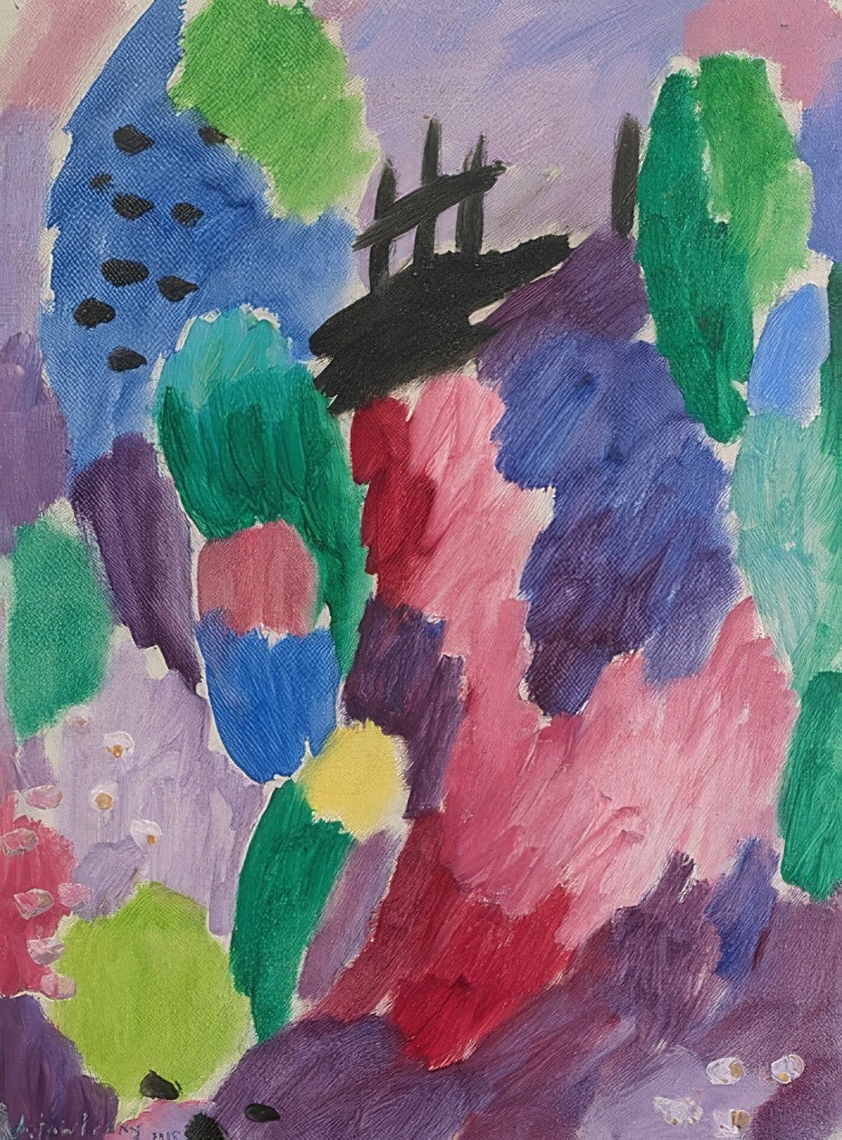 Roter Road, St. Prex. 1915 alkotó: Alexej von Jawlensky