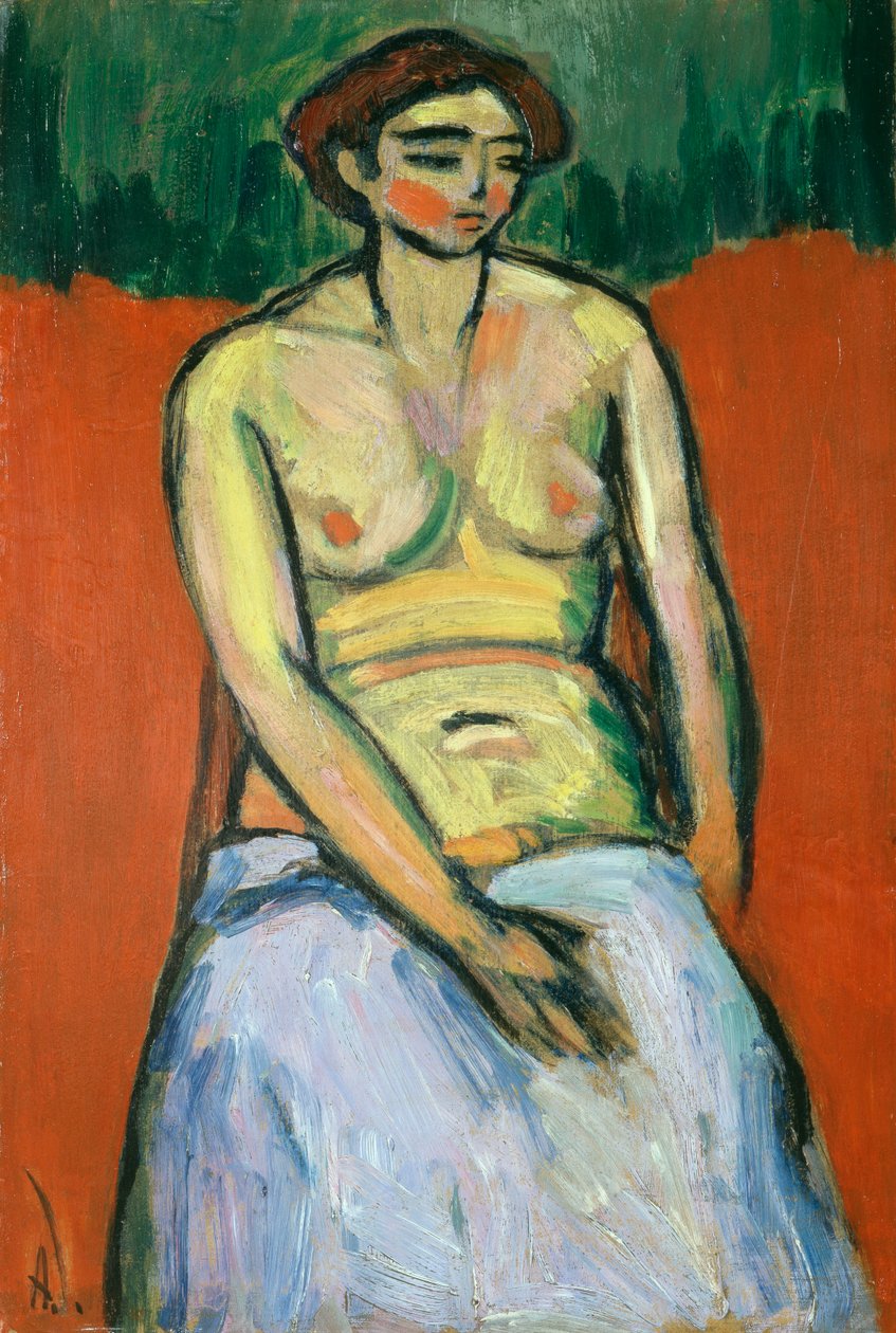 Ülő női akt, 1910 körül alkotó: Alexej von Jawlensky