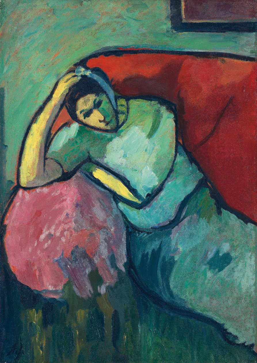 Ülő nő, 1909 alkotó: Alexej von Jawlensky
