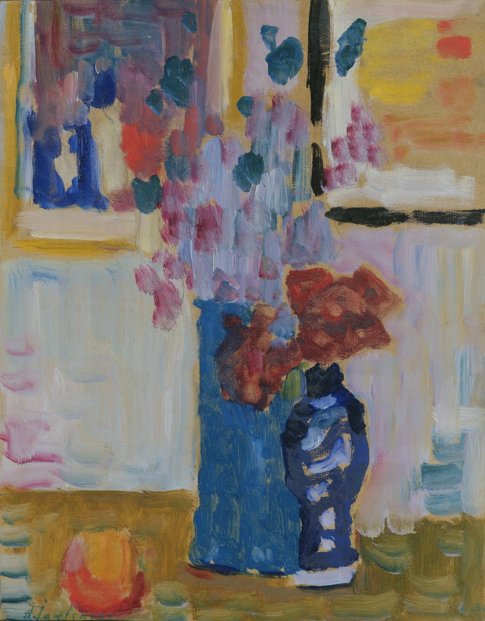 Csendélet virágokkal (olaj, karton) alkotó: Alexej von Jawlensky