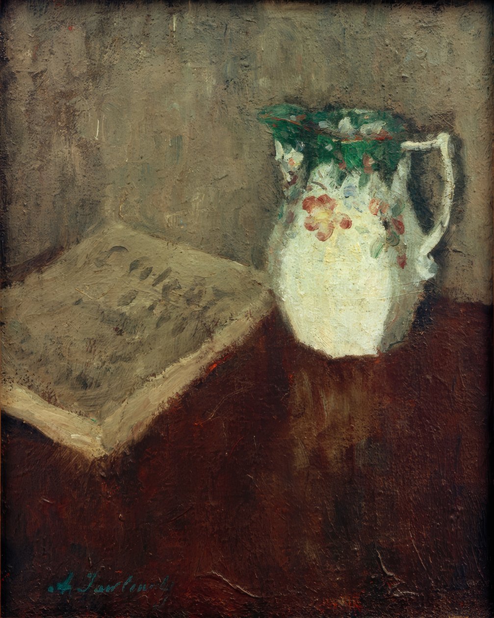 Csendélet kannával és könyvvel alkotó: Alexej von Jawlensky