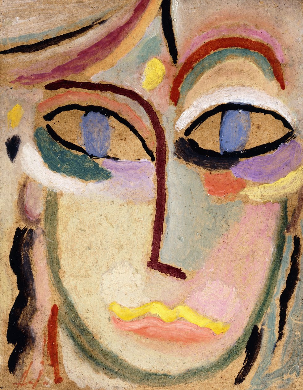 Női fej, 1922 körül alkotó: Alexej von Jawlensky