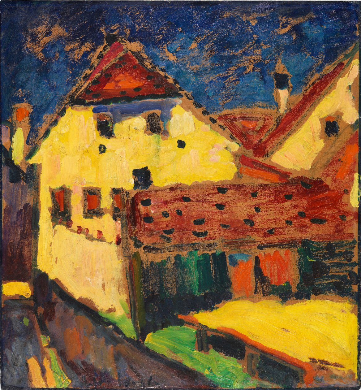 Sárga házak, 1909. alkotó: Alexej von Jawlensky