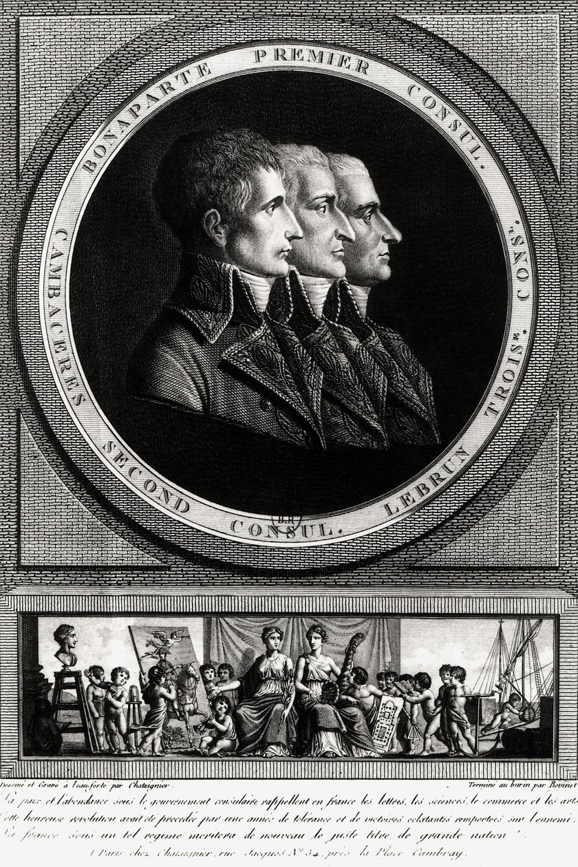 A Köztársaság három konzuljának portréja, Edme Bovinet (1767-1082) által alkotó: Alexis Chataigner