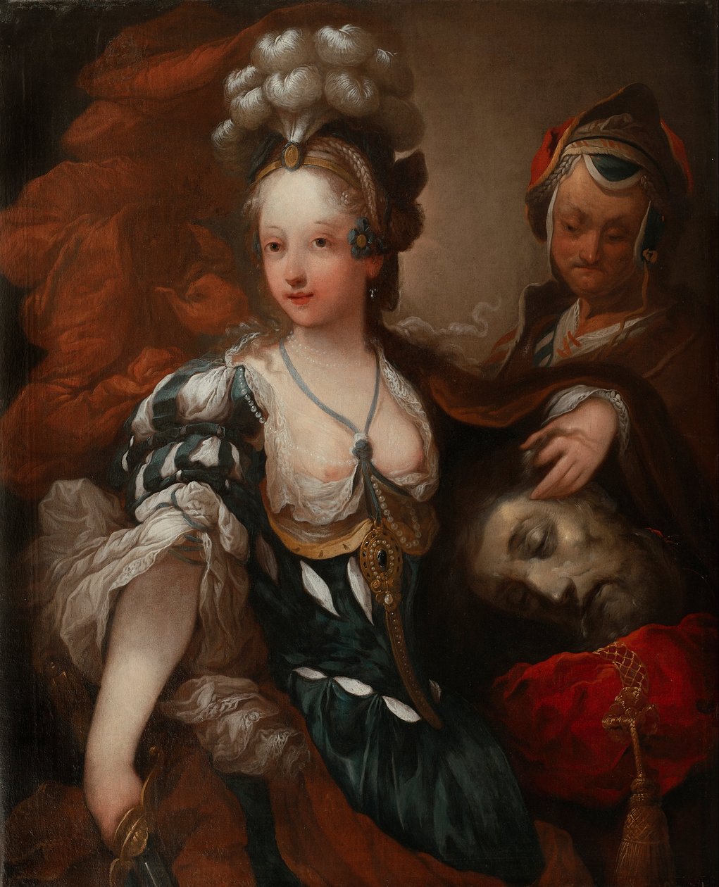 Judit Holofernész fejével alkotó: Jean Alexis Grimou