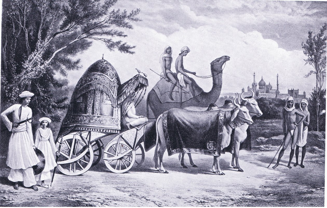 Delhi utolsó királyának háremkocsija i.sz. 1857-ben alkotó: Alexis, Prince Soltykoff