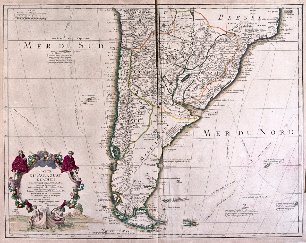 Paraguay és Cile - A alkotó: Alexis Hubert Jaillot