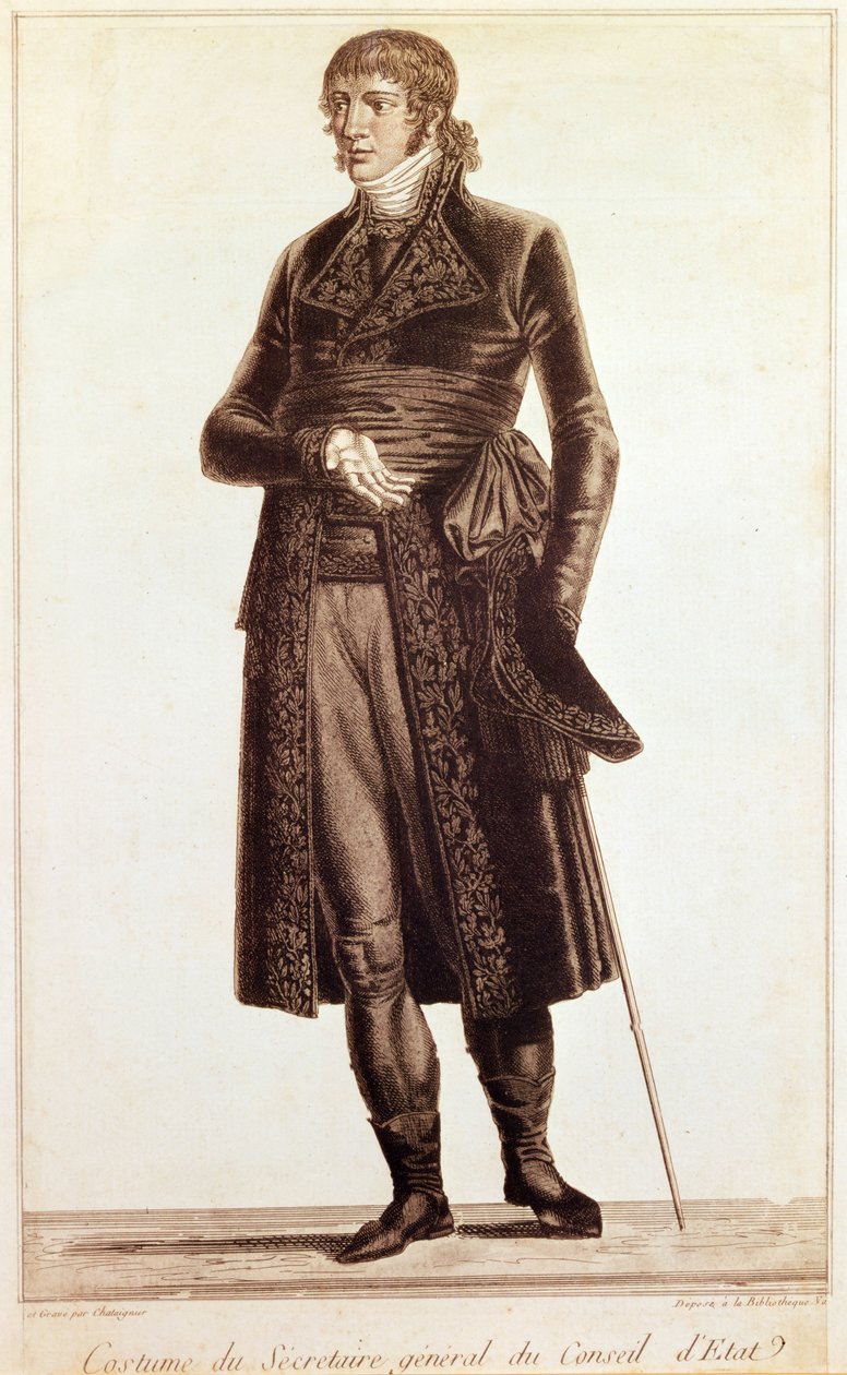 Az államtanács főtitkárának jelmeze, 1804-10 körül alkotó: Alexis Chataigner