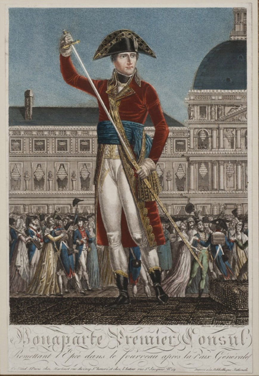 Napóleon Bonaparte első konzul alkotó: Alexis Chataignier