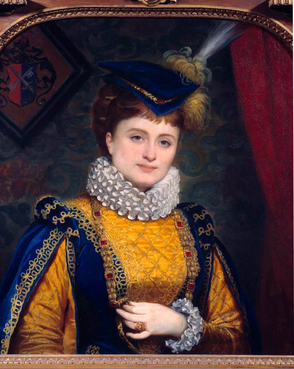 Hortense Schneider színházi komikus portréja alkotó: Alexis Joseph Perignon