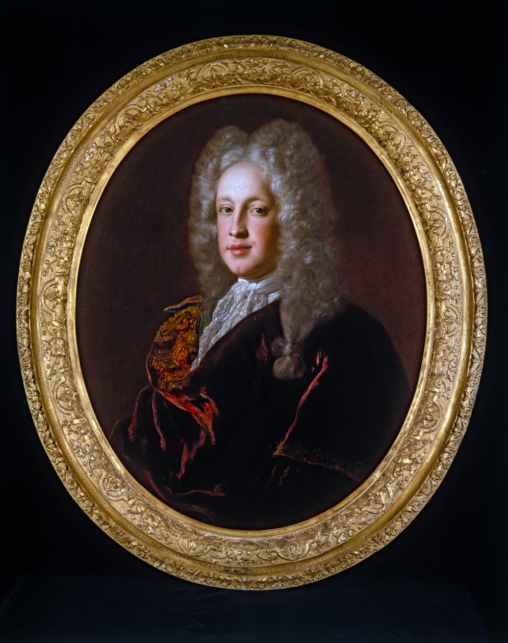 Egy úriember portréja (vászon, ovális) alkotó: Alexis Simon Belle