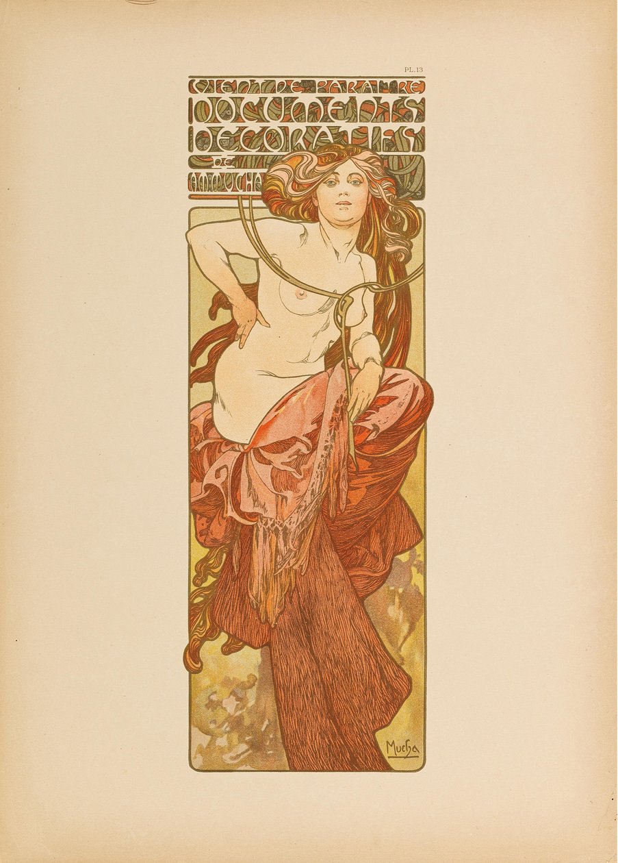 Dísziratok, 1902. alkotó: Alfons Marie Mucha