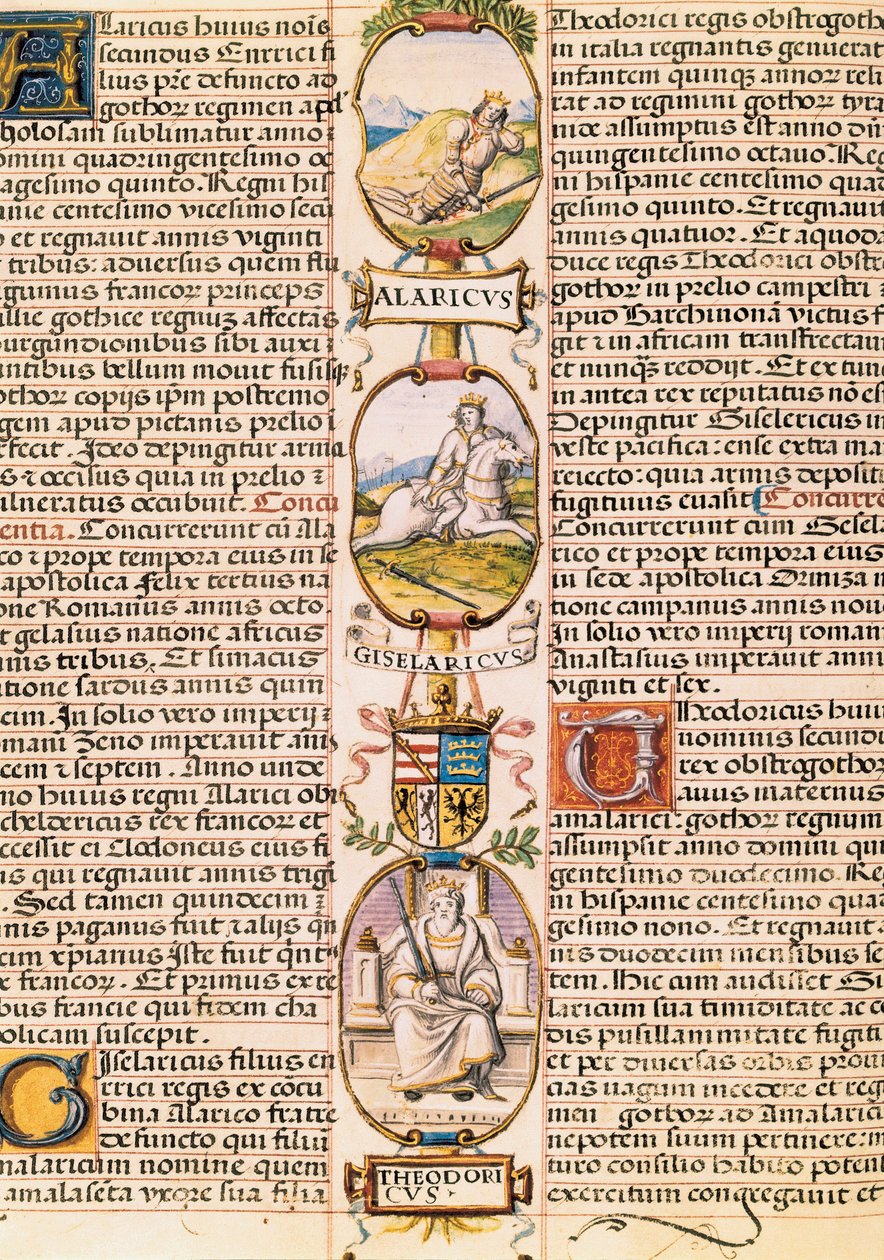 Asztúria és León királyainak genealógiai fája, Alonso de Cartagena "Spanyolország királyainak genealógiájából" alkotó: Alfonso de Cartagena