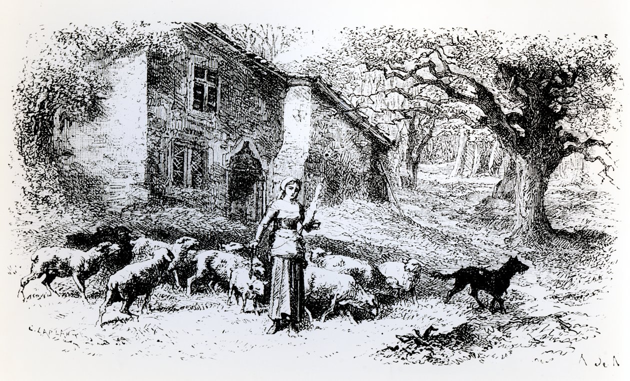 Jeanne of Arc Domremyben alkotó: Alfred Brunel de Neuville