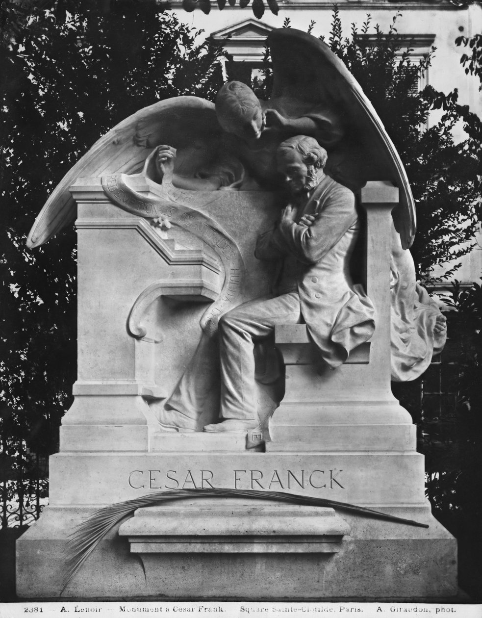 Cesar Franck emlékműve, St. Clotilde tér, 1891 (márvány) (lásd még: 76561, 76562) alkotó: Alfred Charles Lenoir