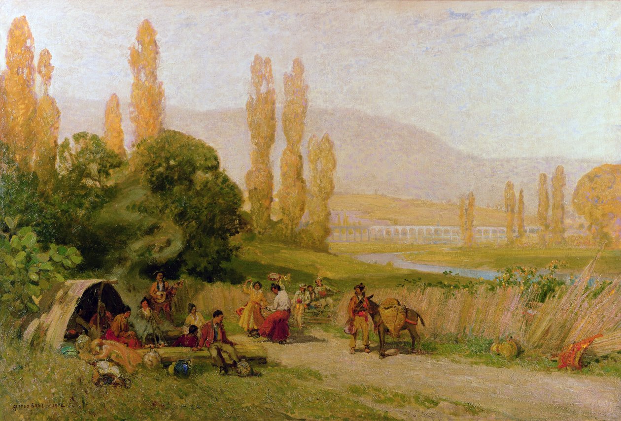 Algeciras, 1904 alkotó: Alfred East