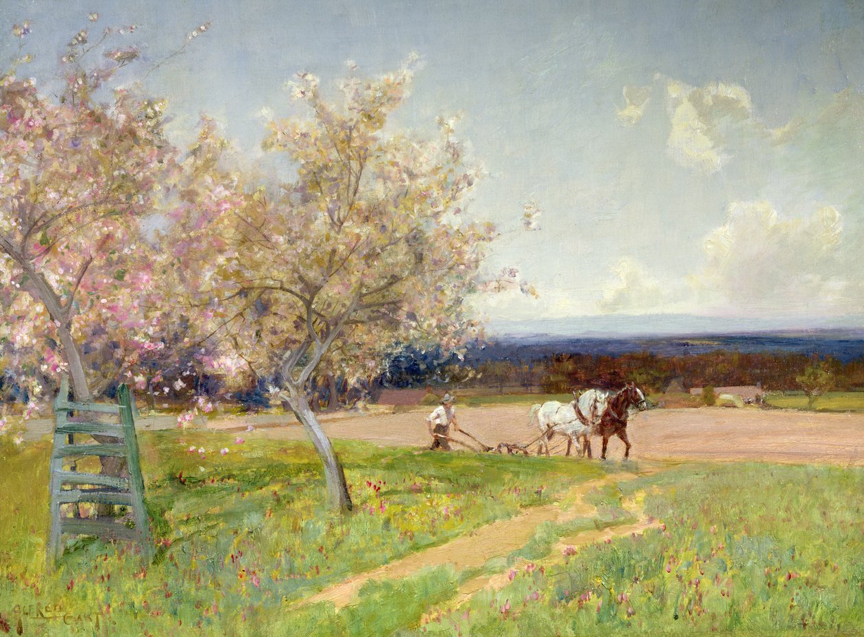 Tavaszi szántás, 1900 körül alkotó: Alfred East