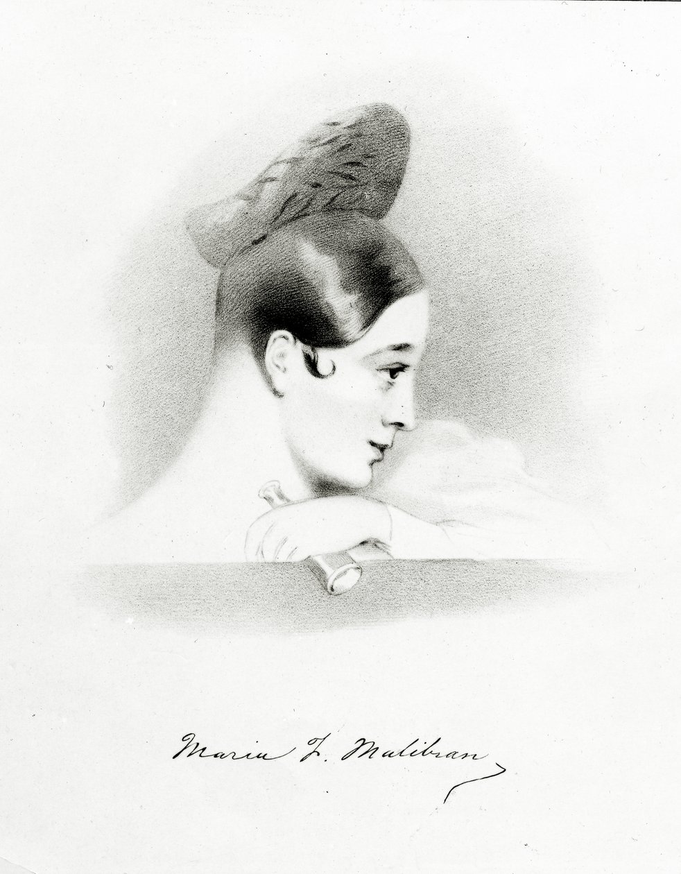 Marie Malibran, vésette Richard James Lane, 1836 alkotó: Alfred Edward Chalon