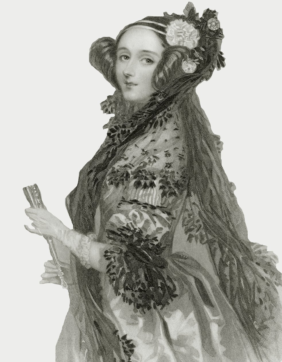 Augusta Ada King (1815-1852), Lovelace grófnő portréja. alkotó: Alfred Edward Chalon