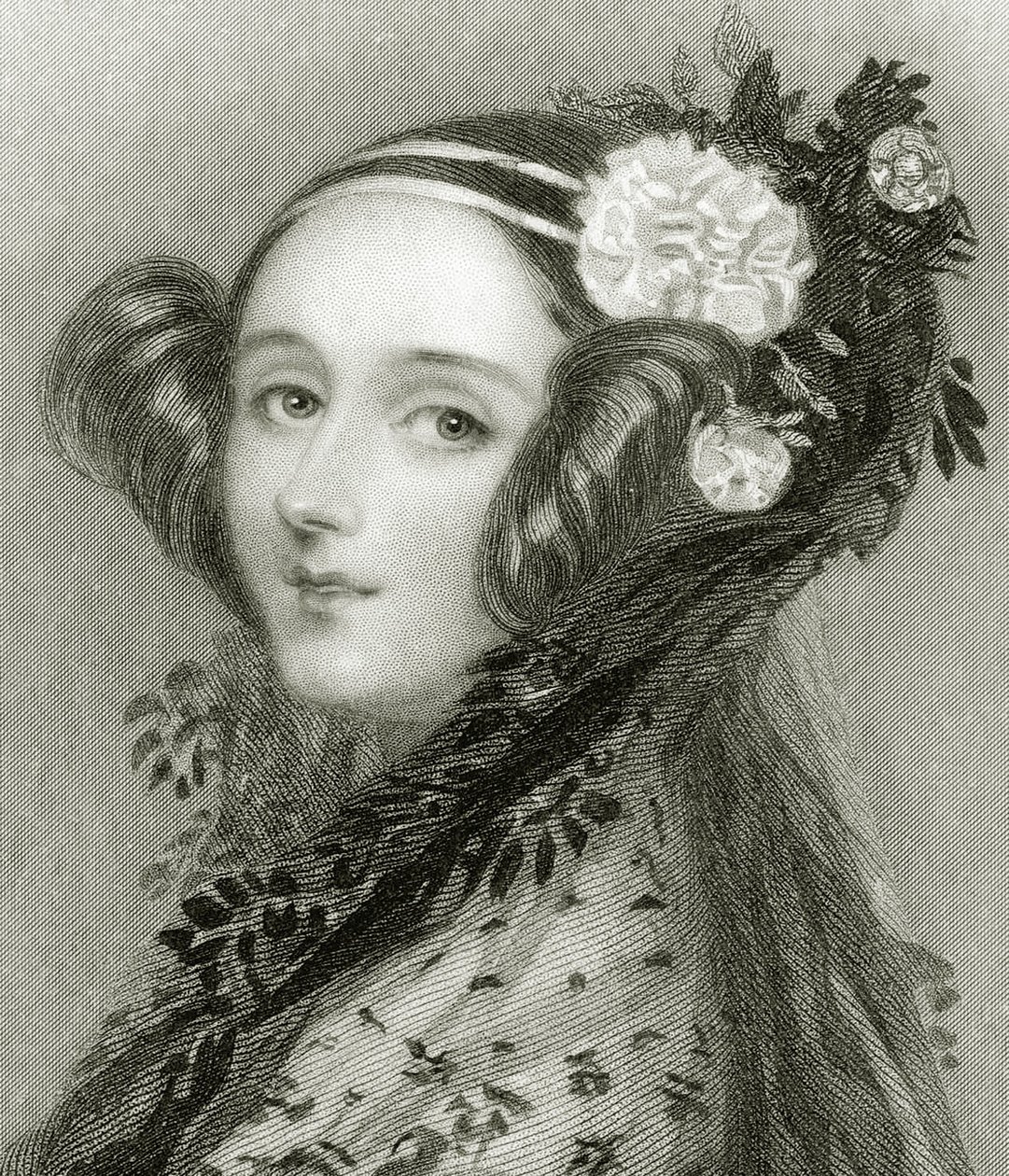 Augusta Ada King (1815-1852), Lovelace grófnő portréja. alkotó: Alfred Edward Chalon