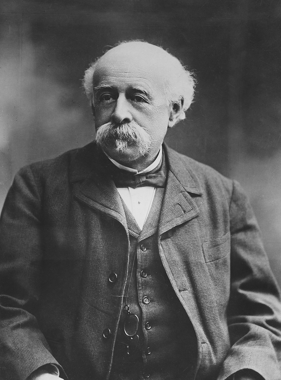 Louis Passy portréja (bw fotó) alkotó: Alfred Ellis