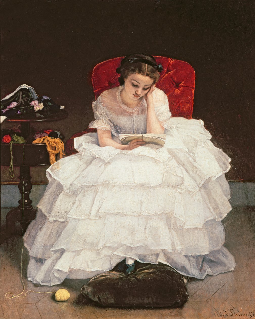 Olvasó lány alkotó: Alfred Emile Stevens