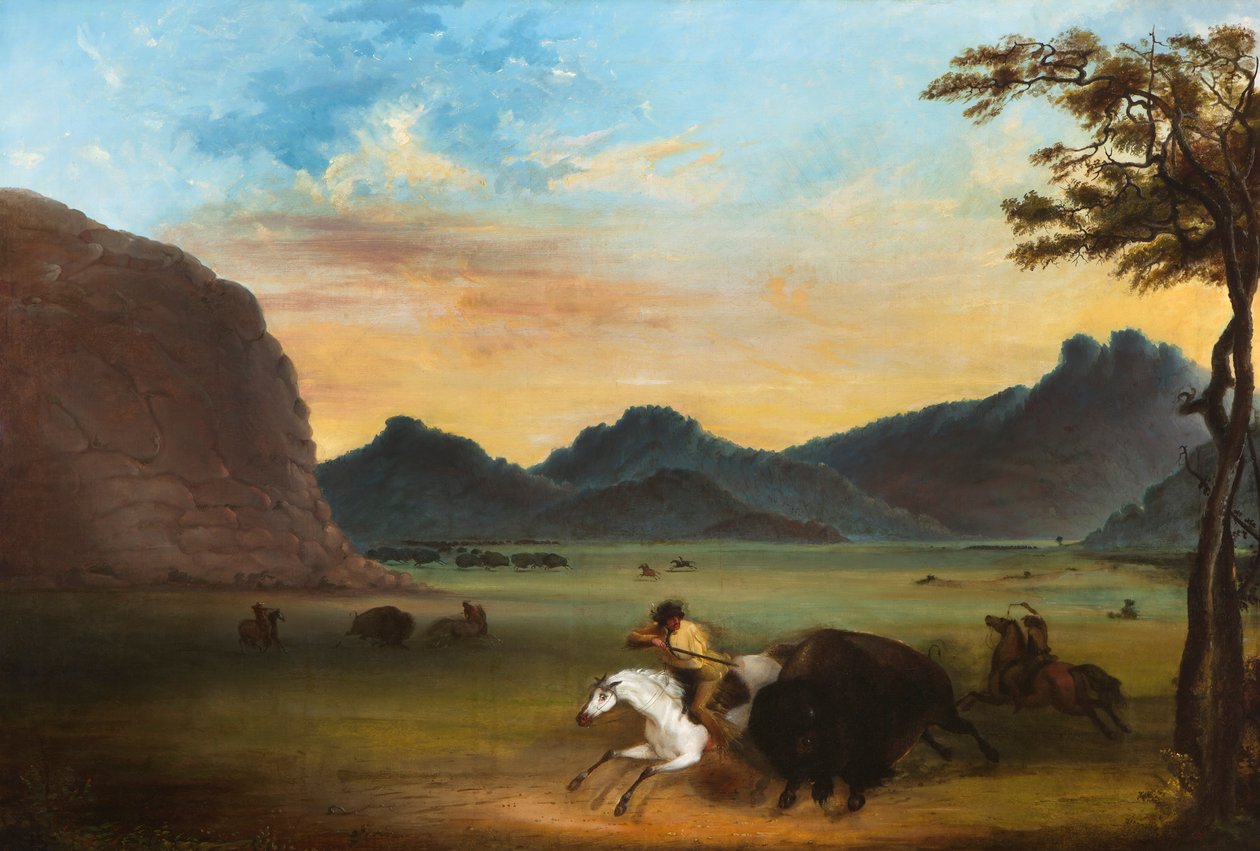 Bivalyvadászat alkotó: Alfred Jacob Miller