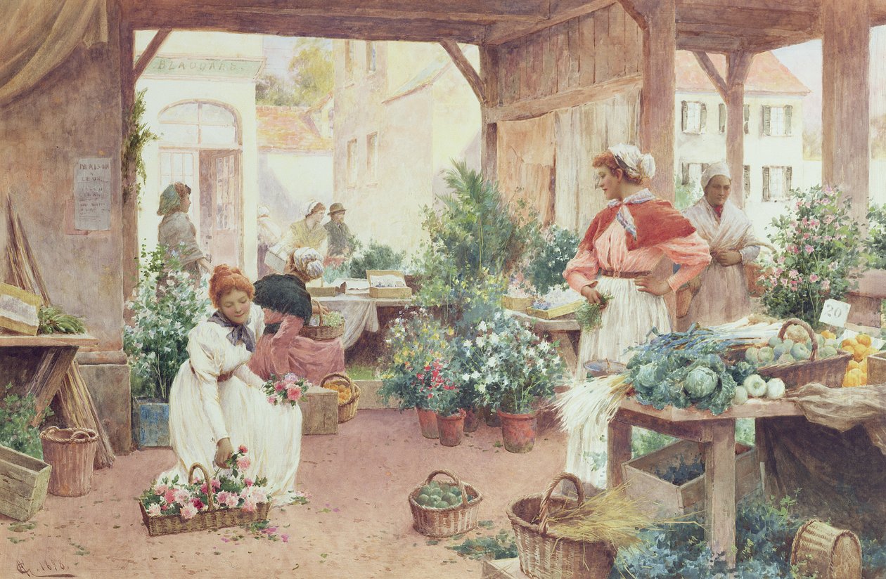 Kora reggeli piac, 1898 alkotó: Alfred, Jr. Glendening