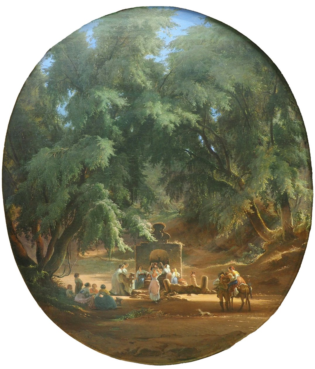 Az erdei szökőkútnál alkotó: Alfred von Schüssler