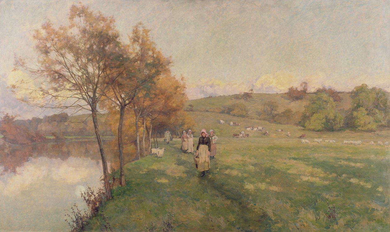 Meadows az Avon mellett alkotó: Alfred Parsons