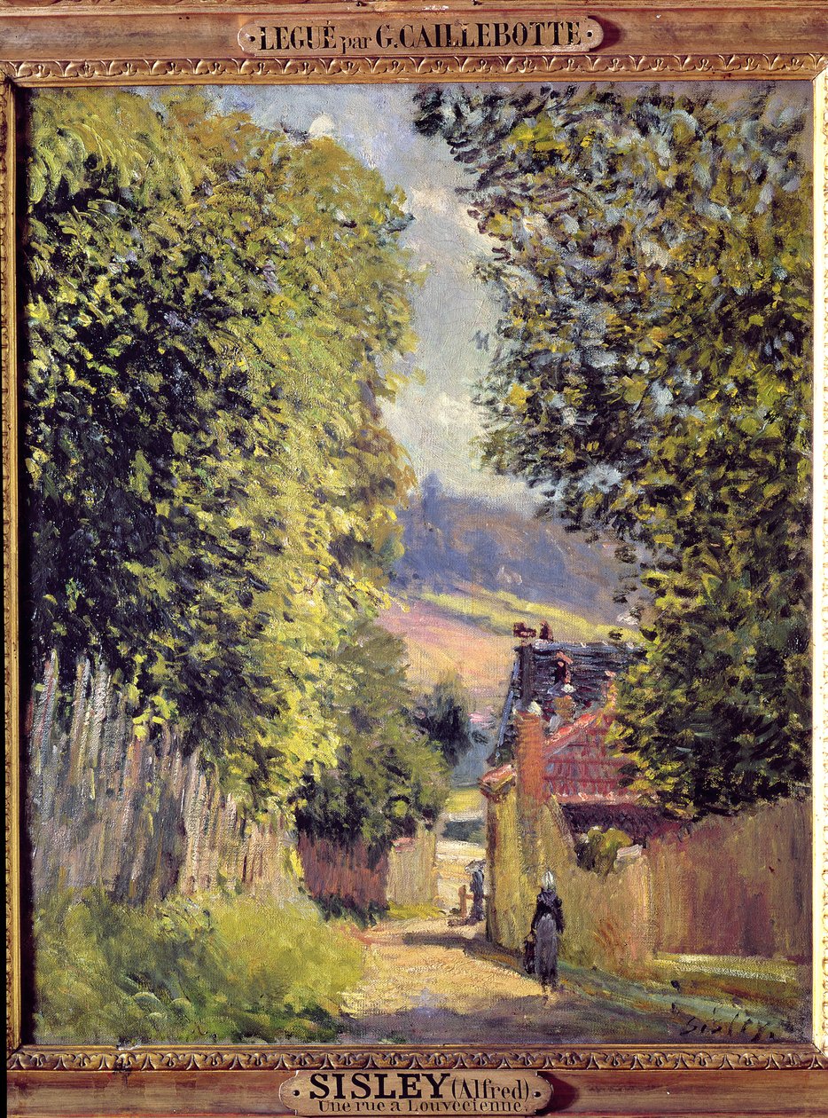 Egy út Louveciennesben, 1883 alkotó: Alfred Sisley
