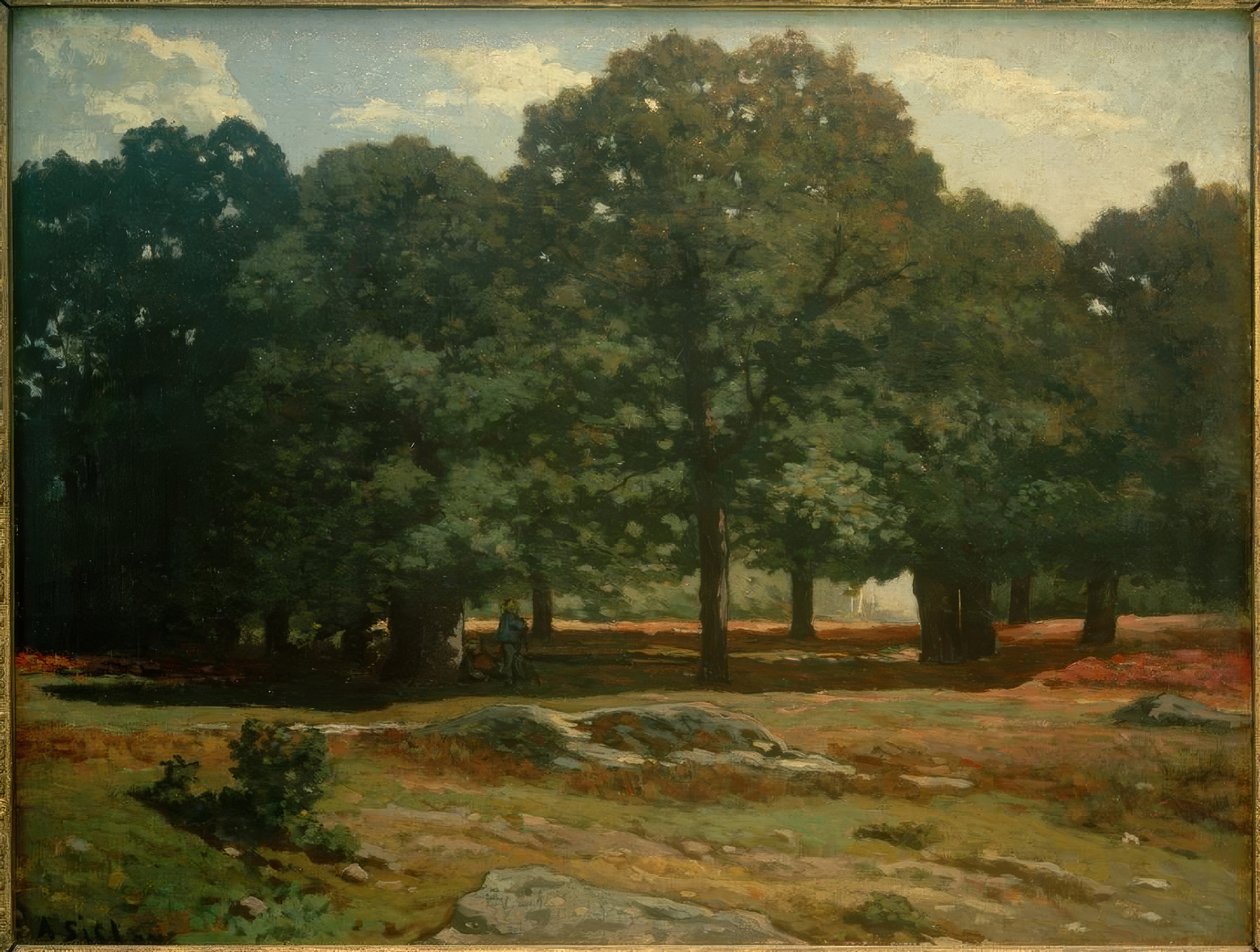 Allée des Châtaigniers a Celle Saint-Cloudban alkotó: Alfred Sisley