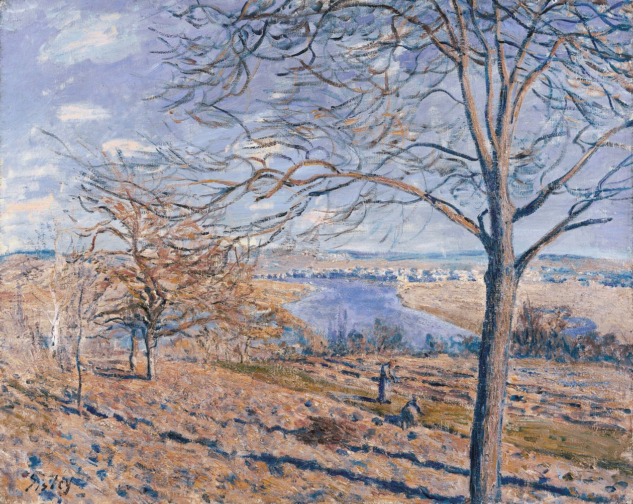 A Loing bankjai alkotó: Alfred Sisley