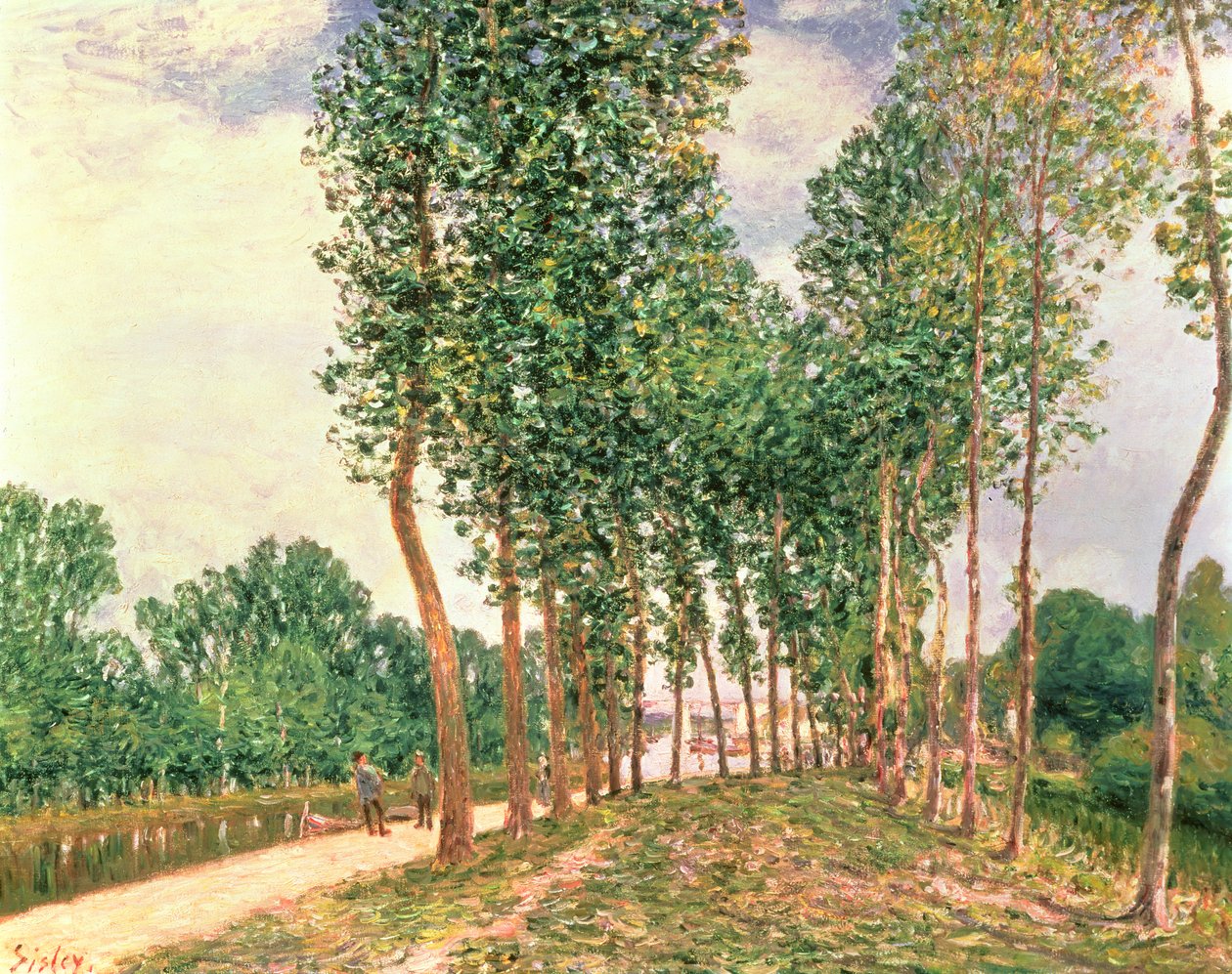 Banks of the Loing, Moret közelében alkotó: Alfred Sisley