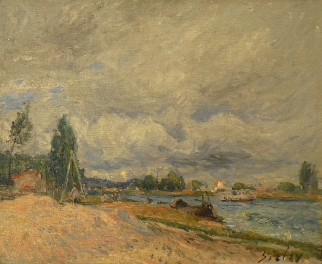 A Szajna partjai vagy a Loing alkotó: Alfred Sisley