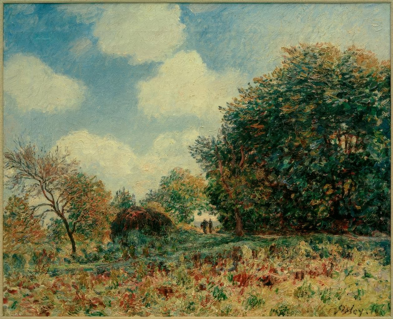 Út az erdő bejáratánál alkotó: Alfred Sisley