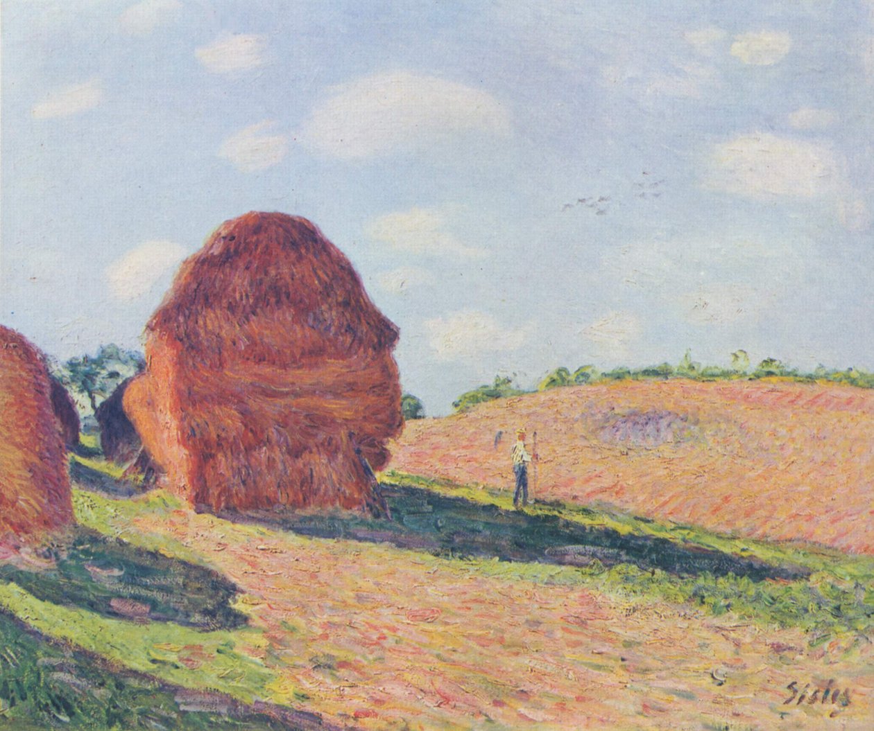 A szalma bérel alkotó: Alfred Sisley