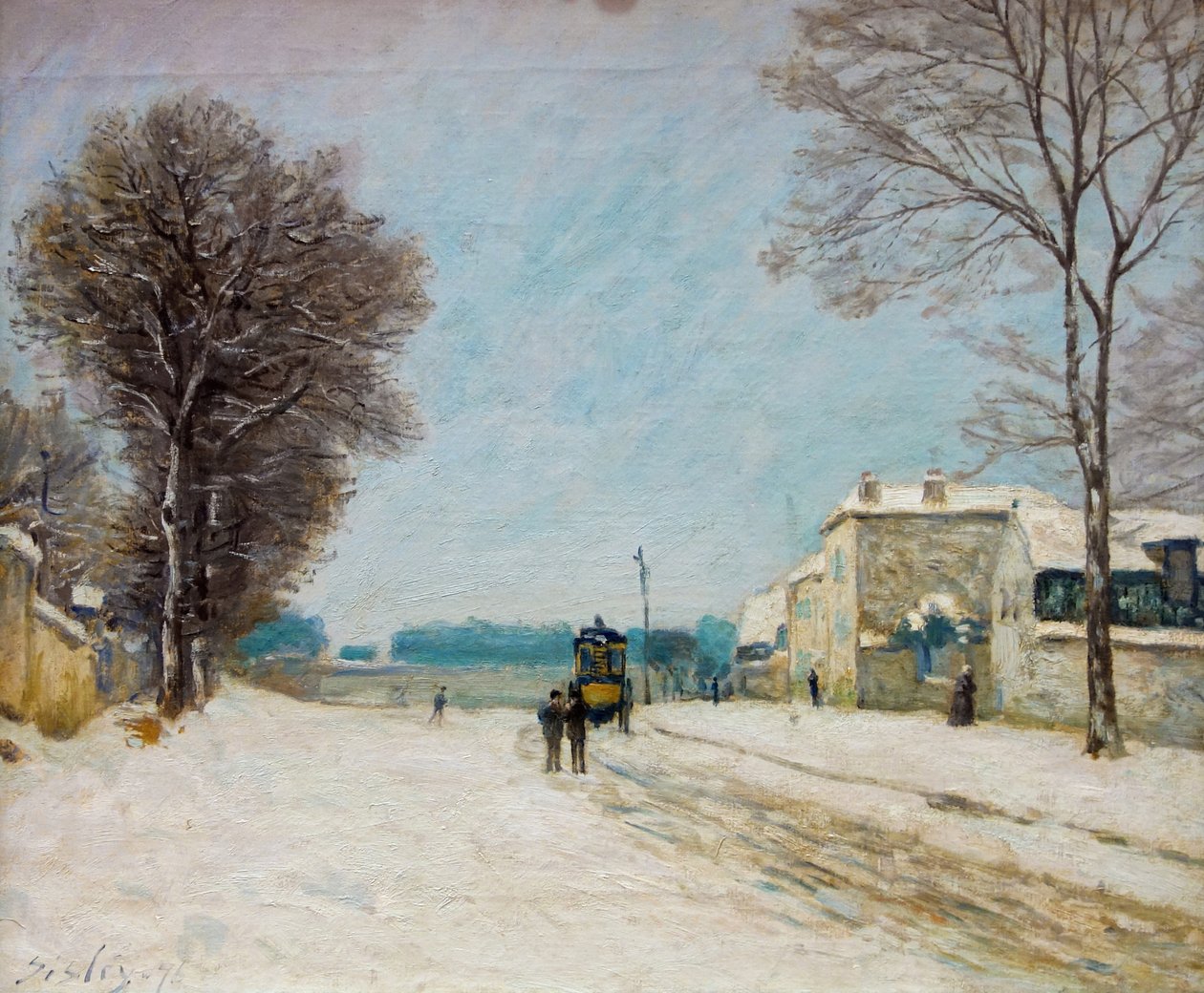 Télen hóhatás a Lille-i Palais des Beaux-Arts-ban. alkotó: Alfred Sisley