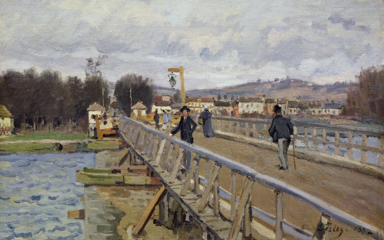 Gyaloghíd Argenteuilben, 1872 alkotó: Alfred Sisley
