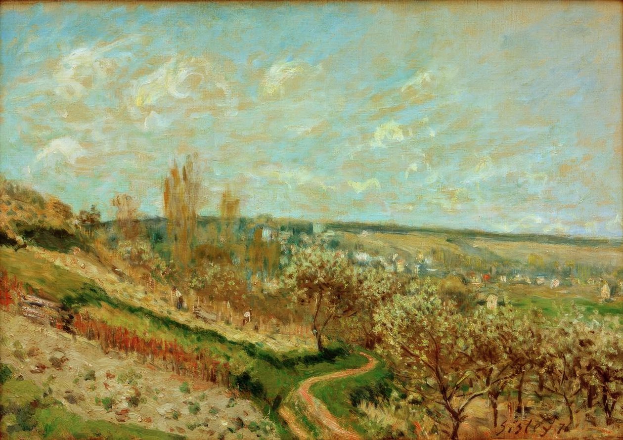 Tavasz Saint-Germain-en-Laye-ben alkotó: Alfred Sisley