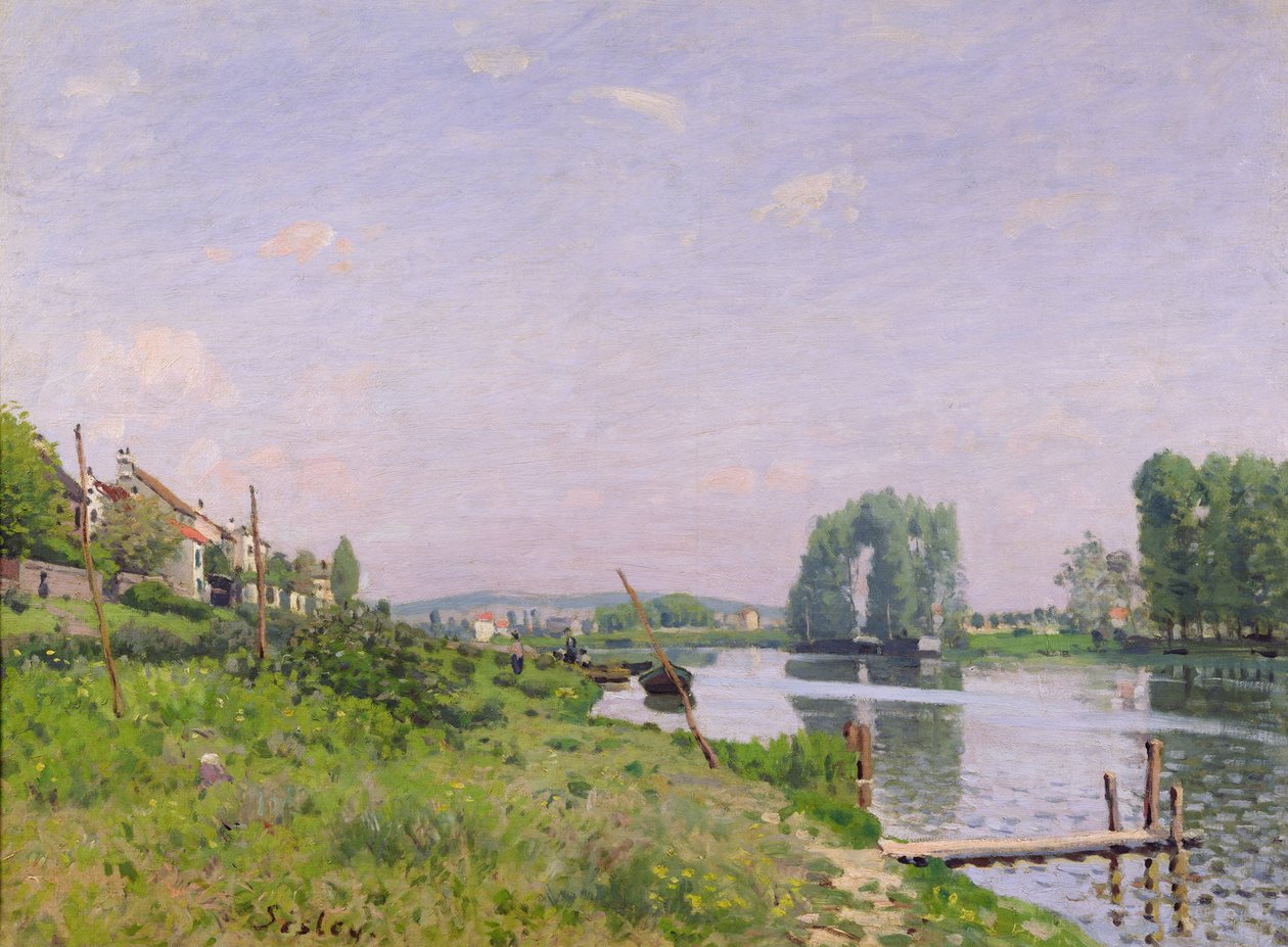 Ile Saint-Denis, 1872 alkotó: Alfred Sisley
