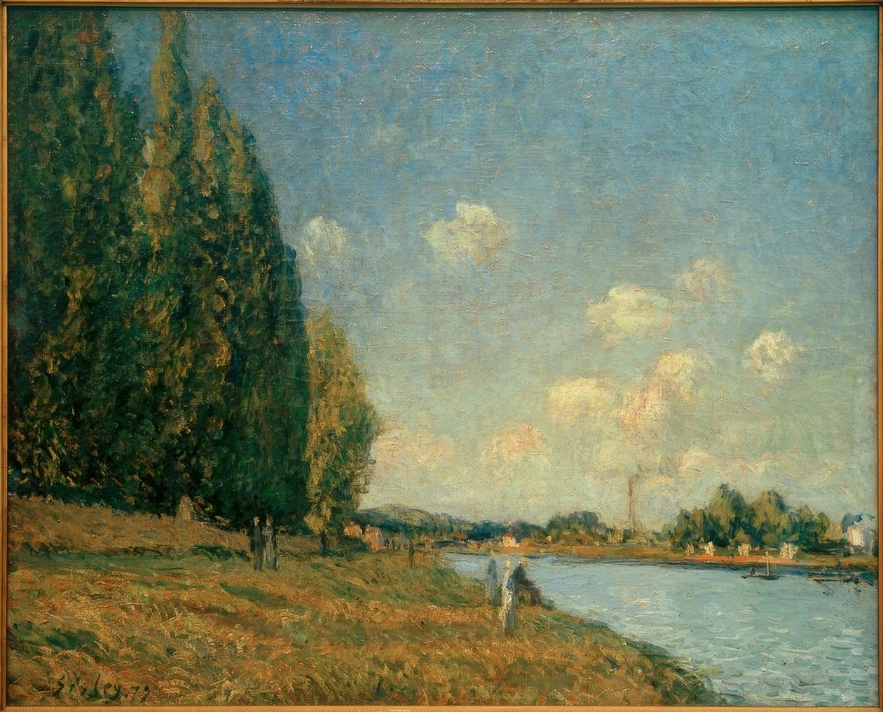 A Szajna Billancourtban alkotó: Alfred Sisley