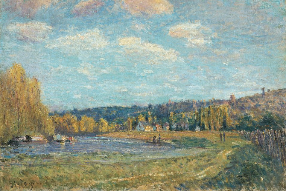 A Szajna Saint-Cloudban alkotó: Alfred Sisley