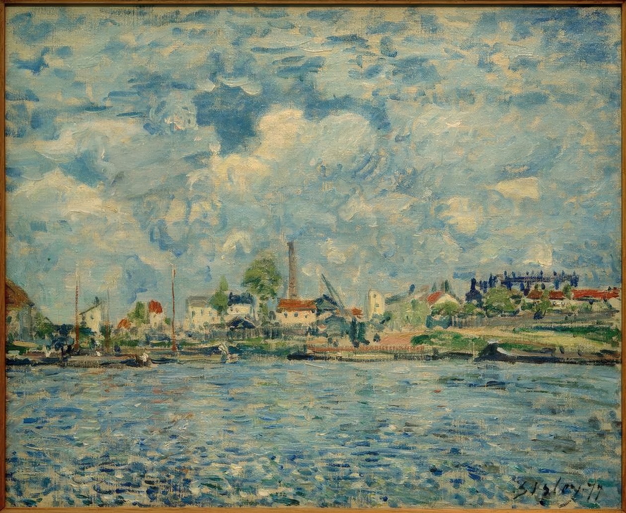 A Szajna a Point du Jour-nál alkotó: Alfred Sisley