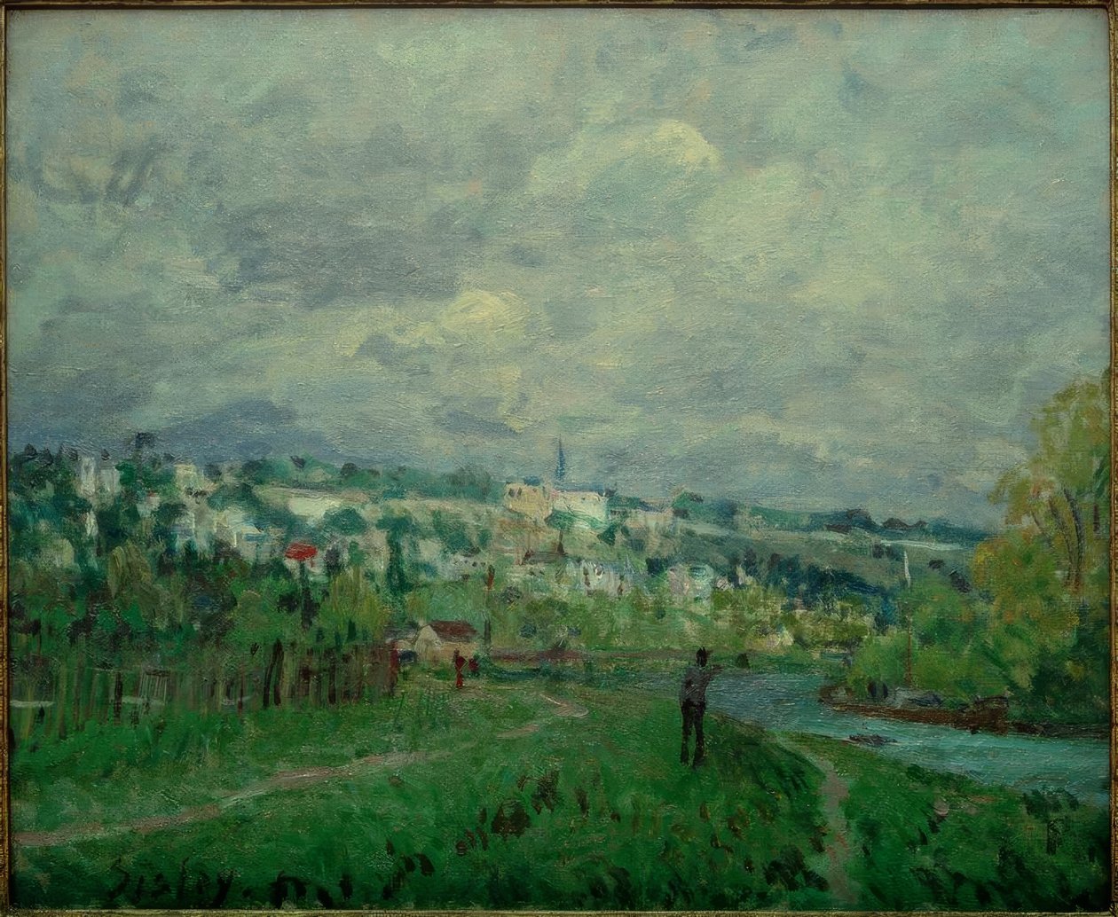 A Szajna Saint-Cloud körül alkotó: Alfred Sisley