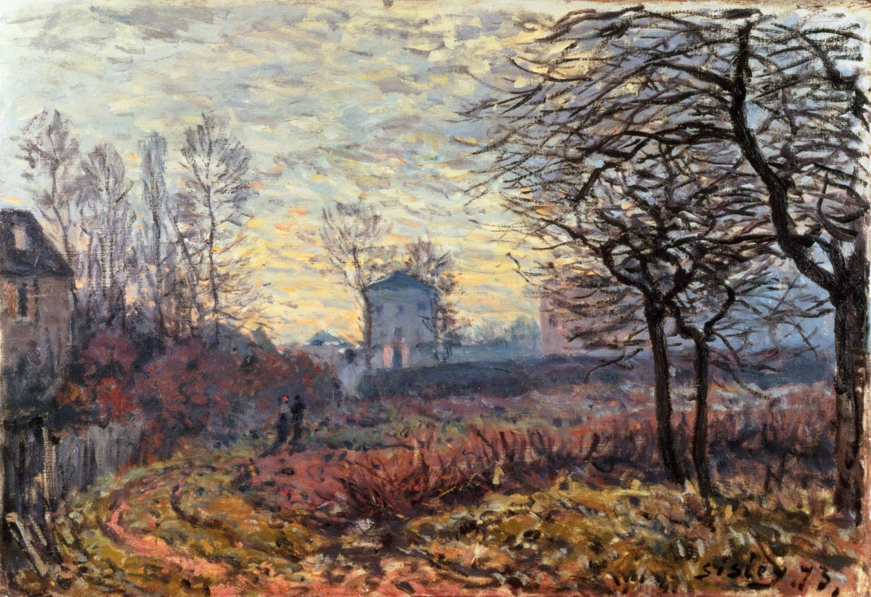 Táj Louveciennes közelében, 1873 alkotó: Alfred Sisley
