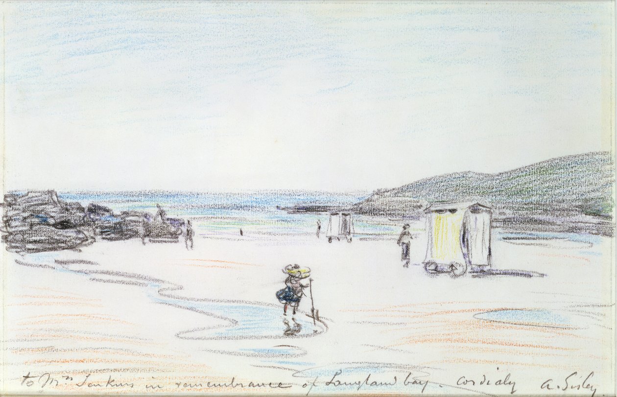 Langland Bay, 1897 (kréta) alkotó: Alfred Sisley