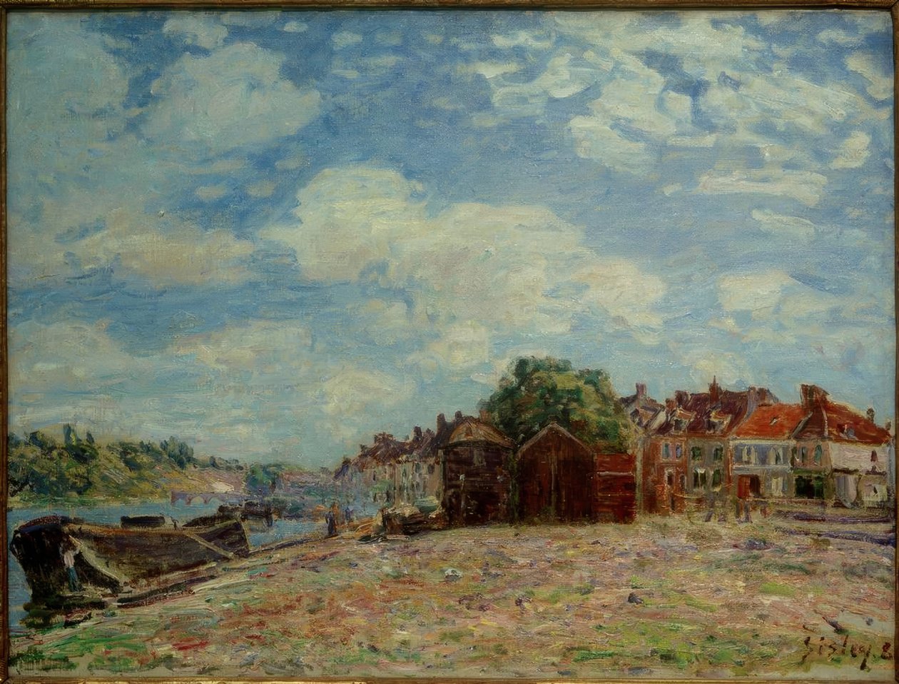 A Loing Saint-Mammès-ban alkotó: Alfred Sisley