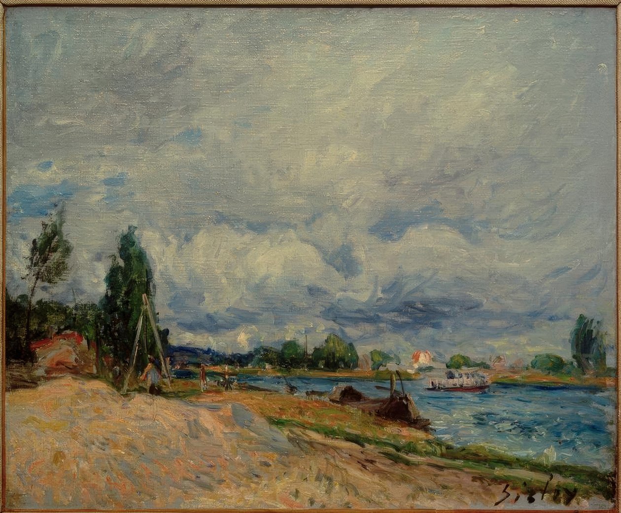 A Loing partjai alkotó: Alfred Sisley
