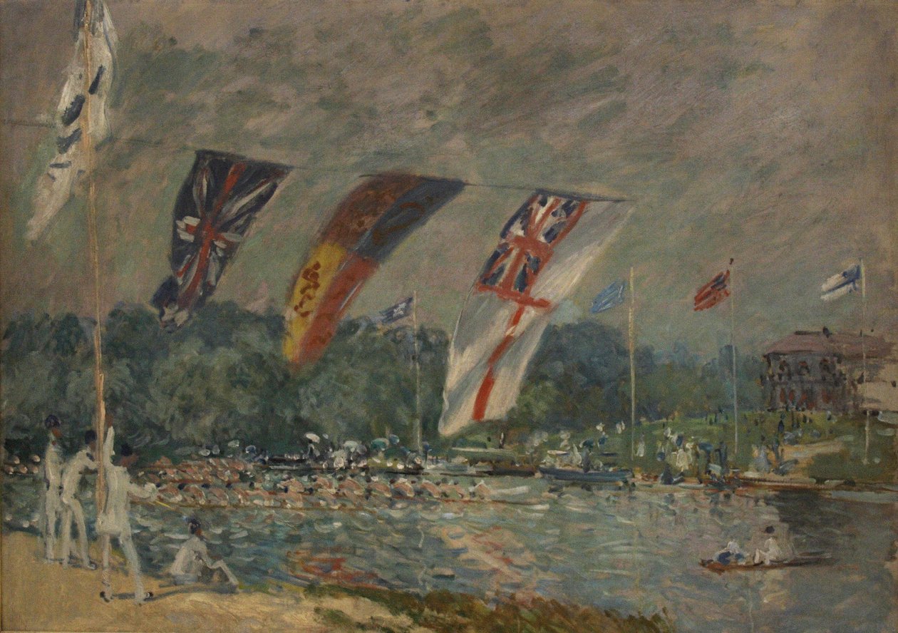 A regatták Molesey -ben alkotó: Alfred Sisley